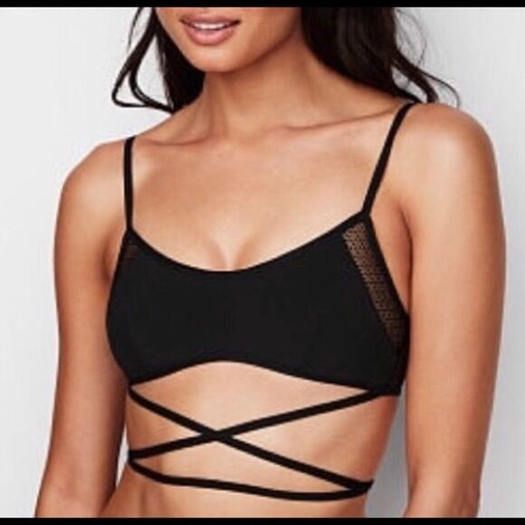 Victoria’s Secret Sexy Strappy wrap around unlined bralette bra - Picture 2 of 7